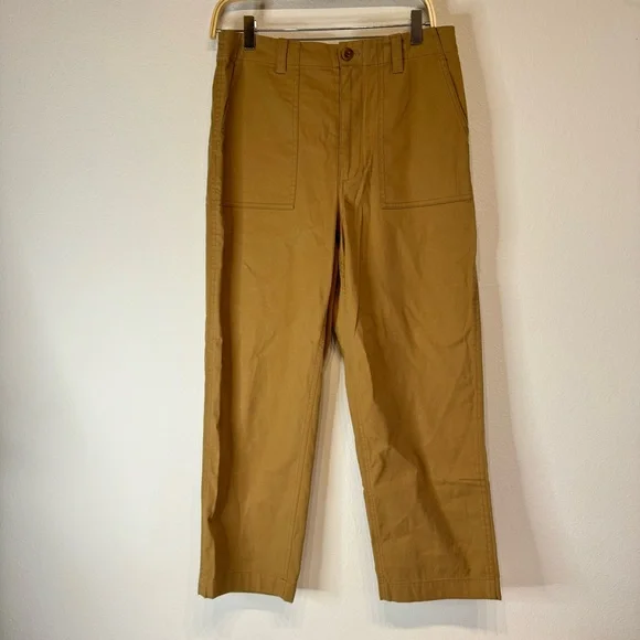 Jenni Kayne Ranger Trouser Utility Cotton Casual Tan Size 8